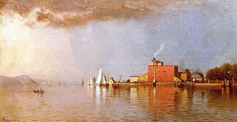 Alfred Thompson Bricher Along the Hudson Sweden oil painting art